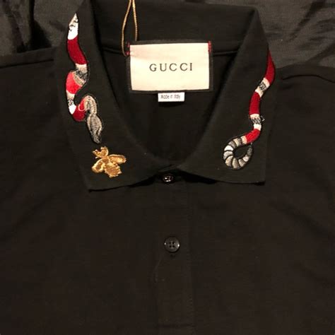 gucci gang dark polo|gucci polo shirt snake collar.